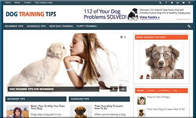 Dog Training Tips Pre Made Blog for Easy Download