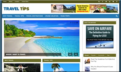 Travel Tips Ready Made Site with a Vibrant Theme