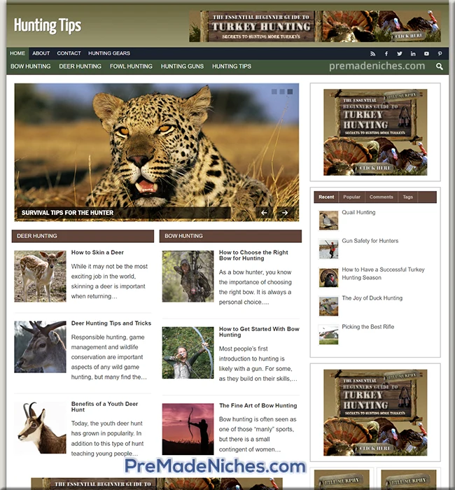 hunting tips ready made blog
