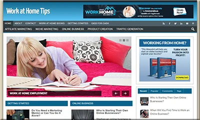 Work from Home Ready Made Blog with Stunning Theme