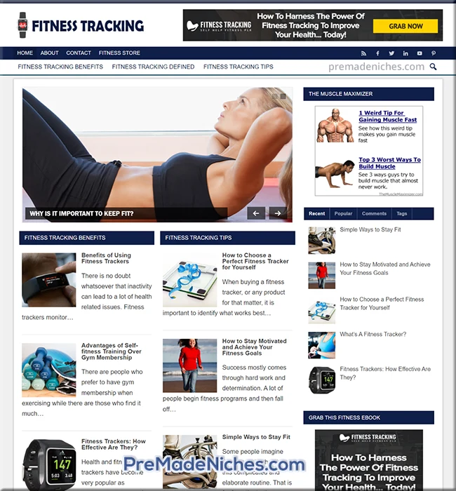 fitness tracking turnkey blog