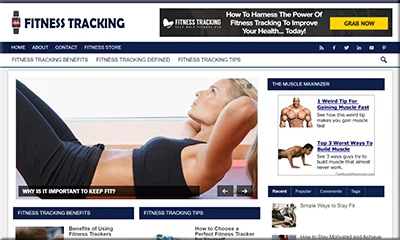 Fitness Tracking Turnkey Blog with Great Content