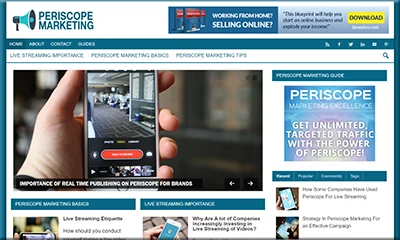 Periscope Marketing Pre Made Blog with a Free eBook