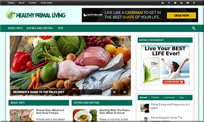 Healthy Primal Living Pre Made Blog with an Extra Gift