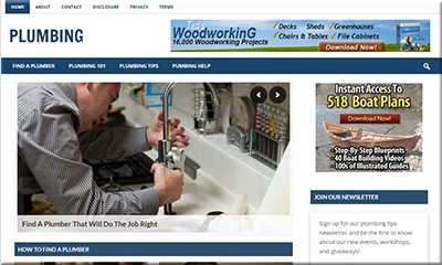 Plumbing Done-for-You Website with Resell Rights