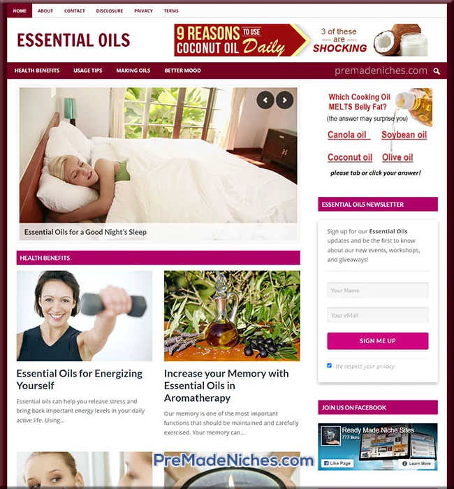 essential oils pre-made blog