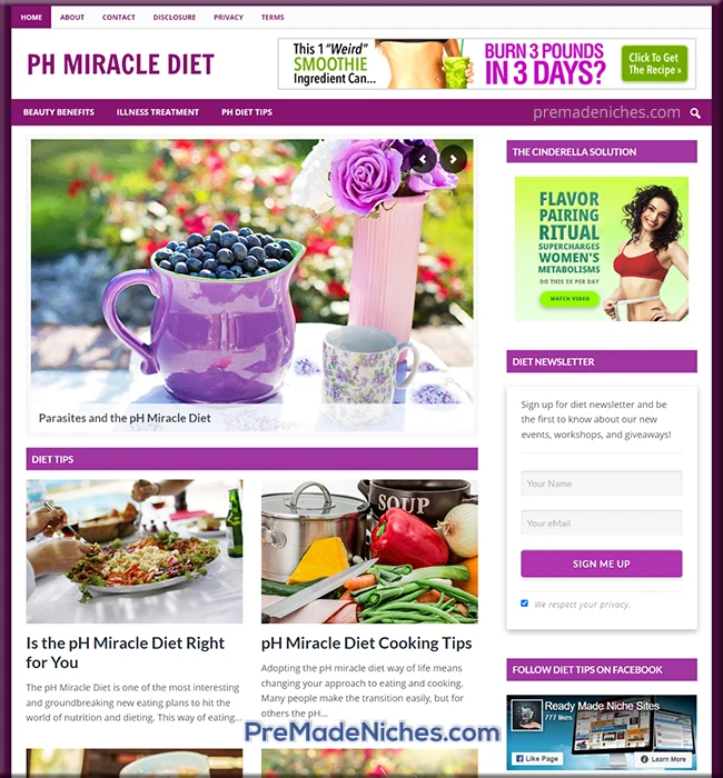 ph miracle diet pre made blog