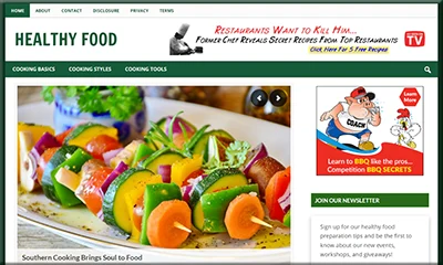 Healthy Food Preparation – Done-for-You Blog with PLR Pack