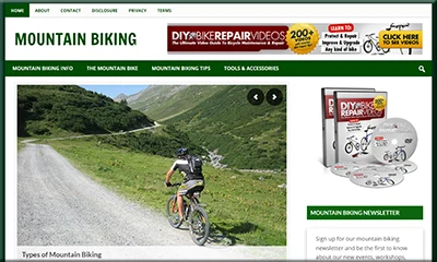 Mountain Biking Ready Made Blog with Rights to Resell