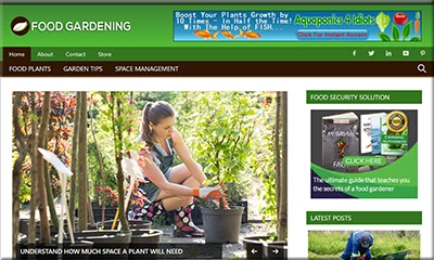 Ready Made Food Gardening Blog with PLR License