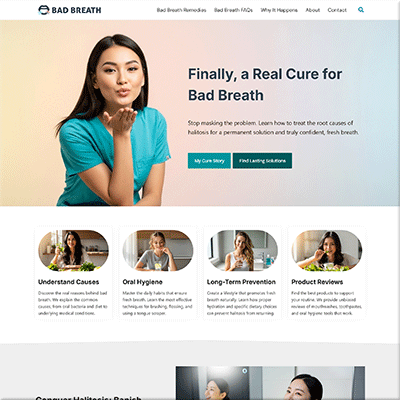 Done for You Bad Breath Solution Website Kit