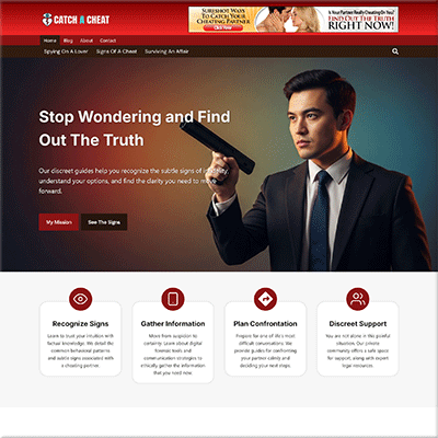 Turnkey Catch a Cheater Guide Website Package