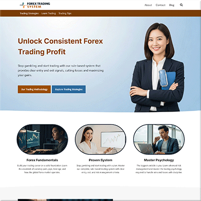 Ready Made Forex Trading Website Package