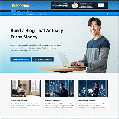 Turnkey Make Money Blogging Website Kit