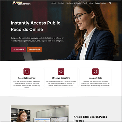 Turnkey Public Records Search Website Kit