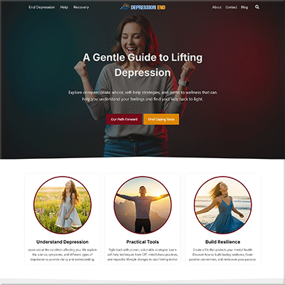 Done for You Depression Support Website Kit