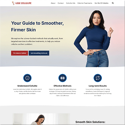Ready Made Cellulite Remedy Website Template