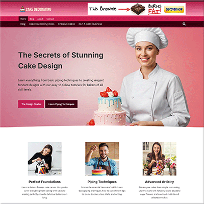 Professional Cake Decorating Starter Website