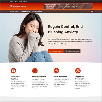 Done for You Stop Blushing Solution Website Kit