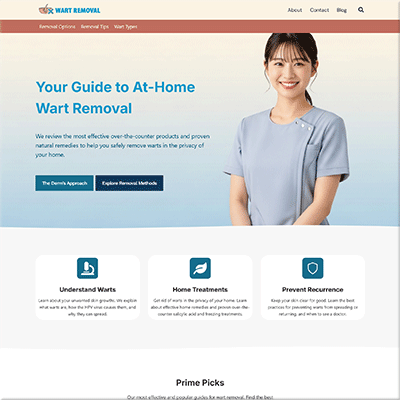 Done for You Wart Removal Remedy Website Kit