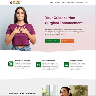 Done for You Natural Breast Enhancement Website Kit
