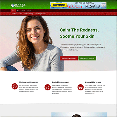 Professional Rosacea Treatment Starter Website