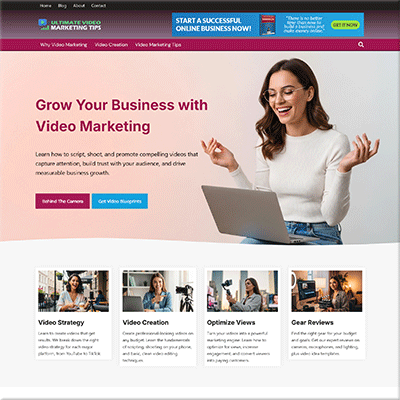 Turnkey Video Marketing Strategy Website Package