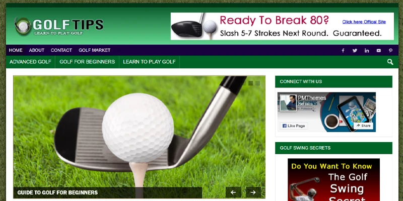 golf  affiliate site