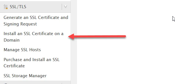 Install an SSL Certificate