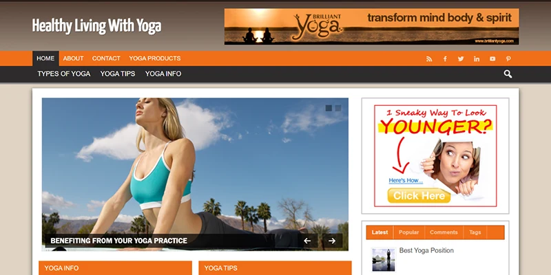 Yoga niche website
