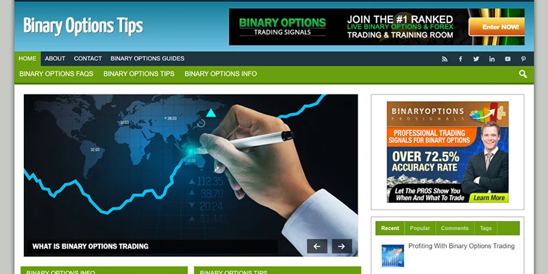 binary options WP website