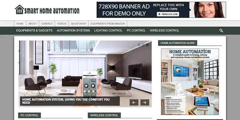 smart home automation website