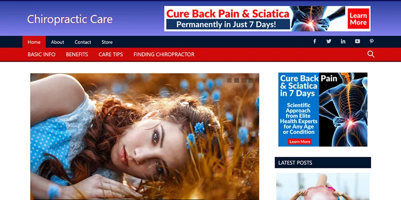 chiropractic care website