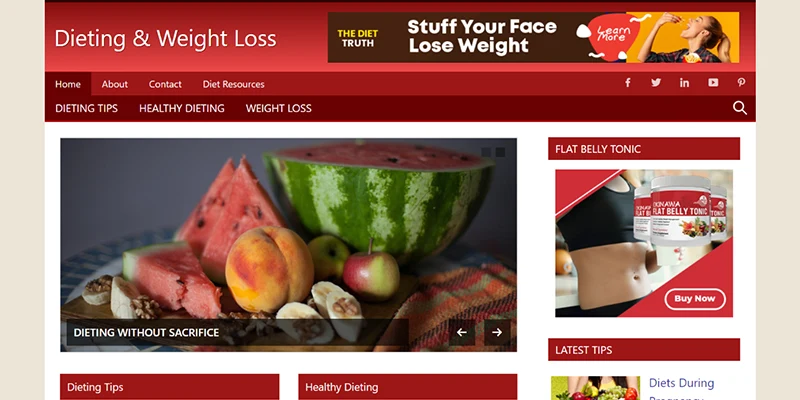 dieting weight loss website