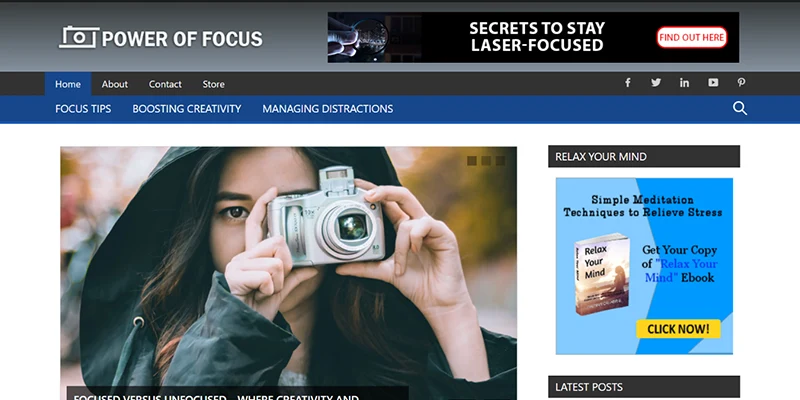 power of focus website