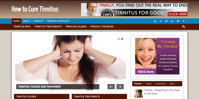 cure tinnitus website