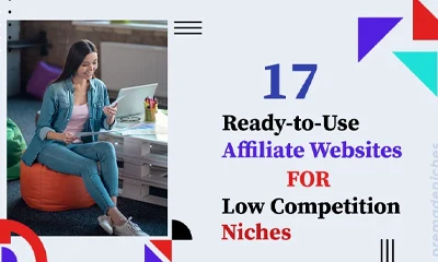 17 Ready-to-Use Affiliate Websites for Low Competition Niches