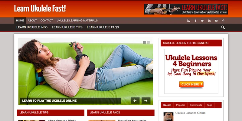 learn ukulele affiliate website