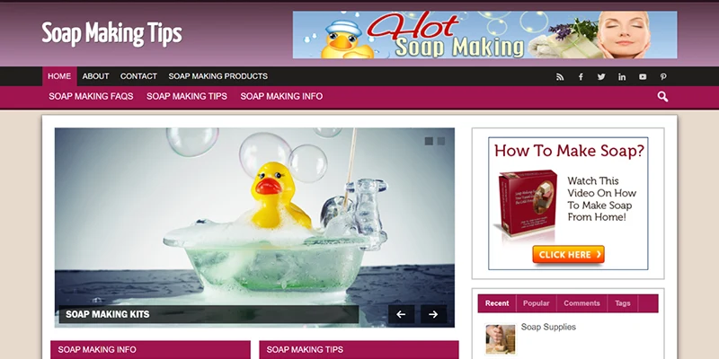 soap making website