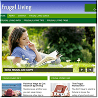 Frugal Living PLR Site
